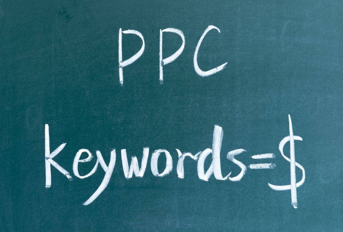 PPC keywords=$ on chalkboard